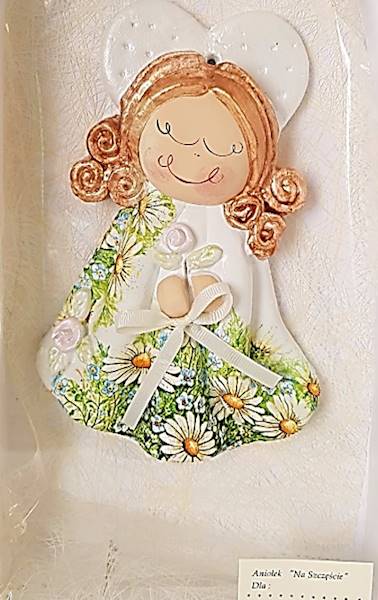 Aniołek decoupage Róża