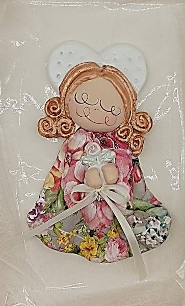 Aniołek decoupage Róża