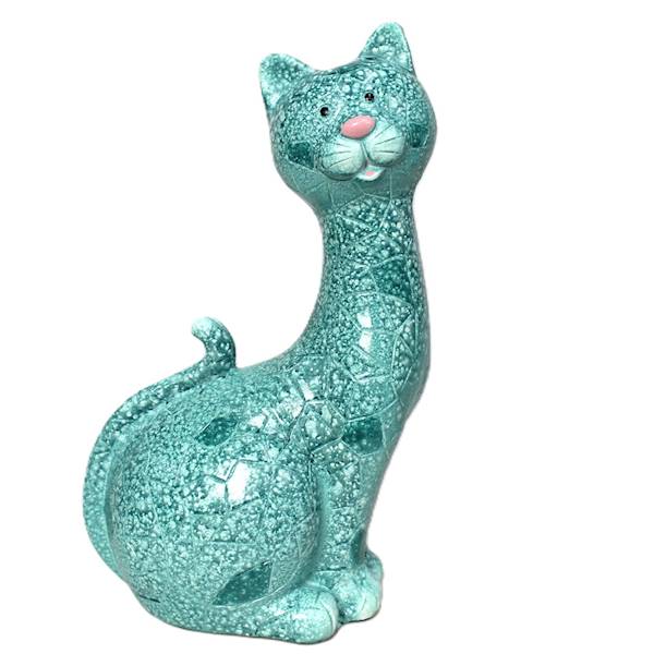 Ceramika kot turkus 33 cm