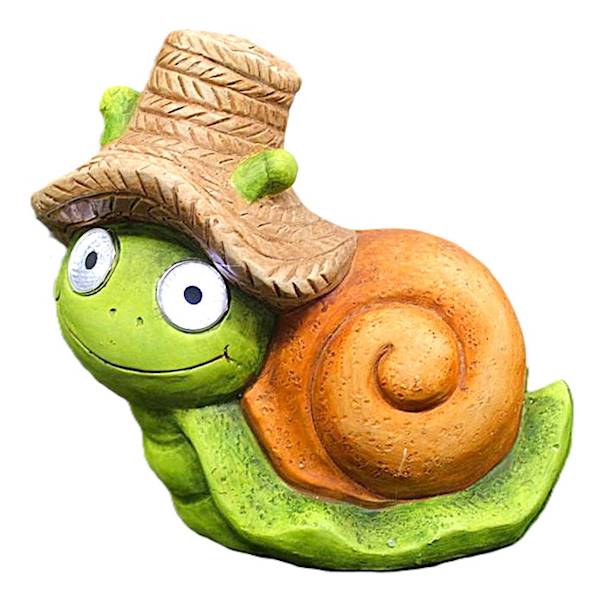 Figura LED solarna - ślimak kolor,27*26 cm