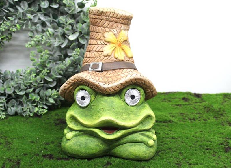 Figura solar żaba kolor 30*20 cm