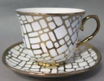 Filiżanki z talerzykami op.6 szt.