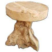Teak taboret gruby blat+noga