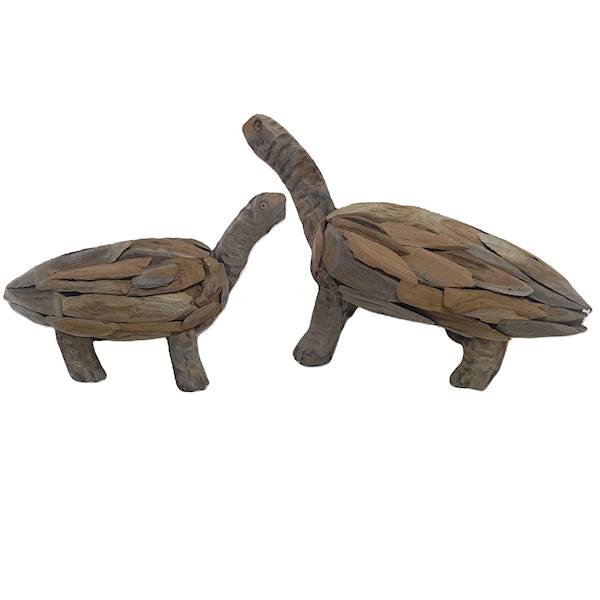 Teak żółwie kpl. 2 szt. 