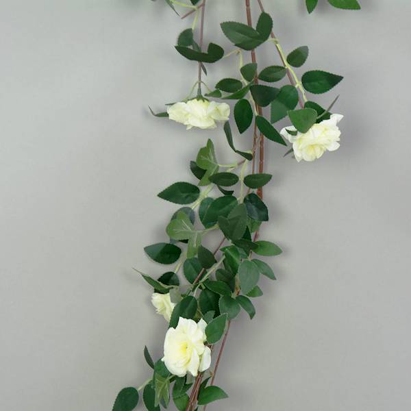 Girlanda róże 3 kolory, j.róż, róż, ecru, 180 cm