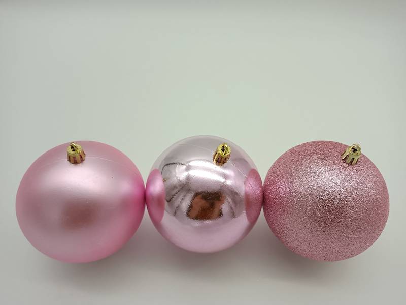 Bombka plastikowa - 10 cm (3 szt.)