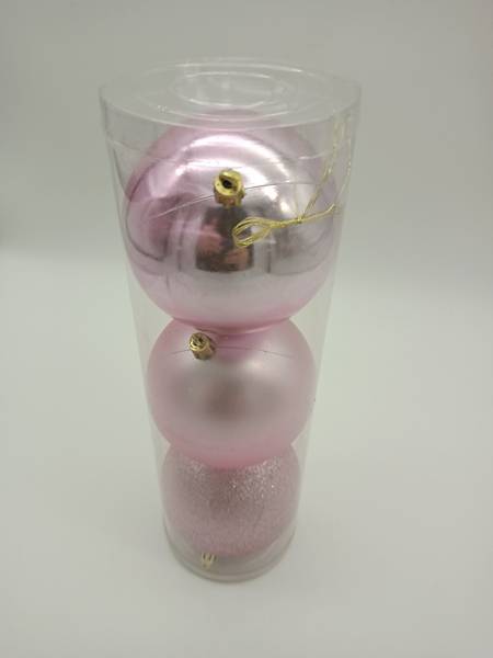 Bombka plastikowa - 10 cm (3 szt.)
