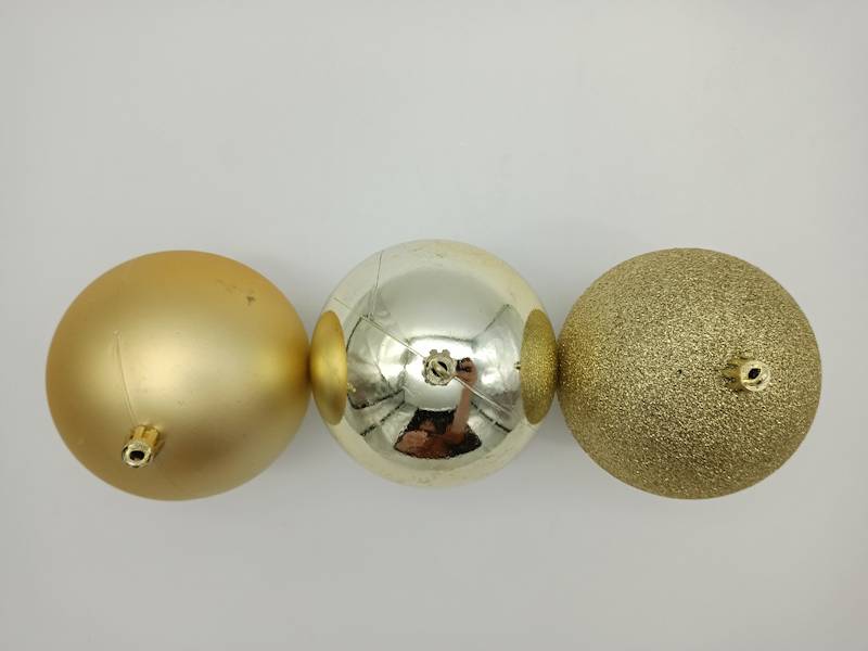 Bombka plastikowa - 10 cm (3 szt.)