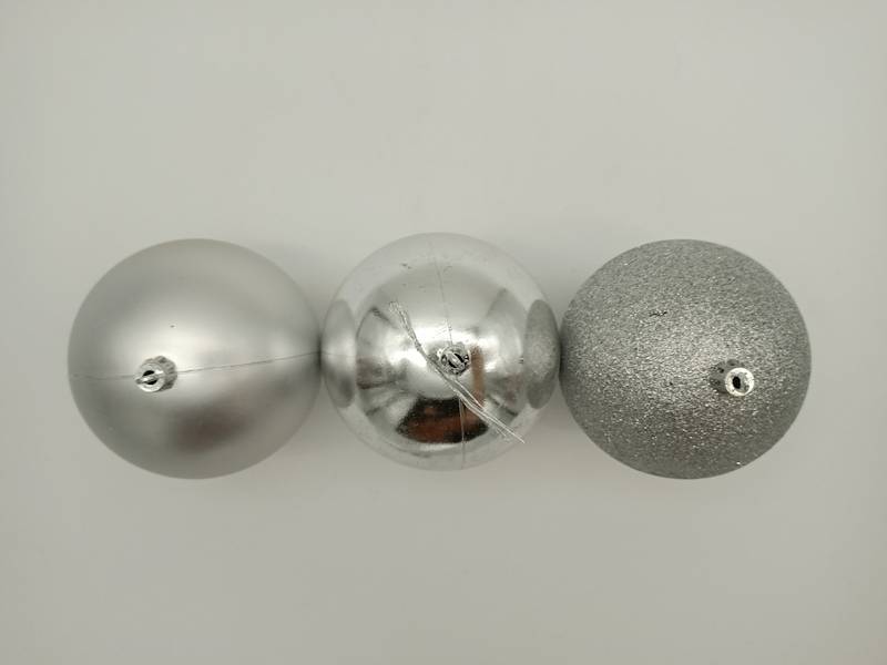 Bombka plastikowa - 10 cm (3 szt.)