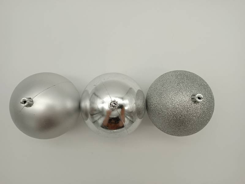 Bombka plastikowa - 10 cm (3 szt.)