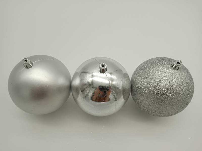 Bombka plastikowa - 10 cm (3 szt.)