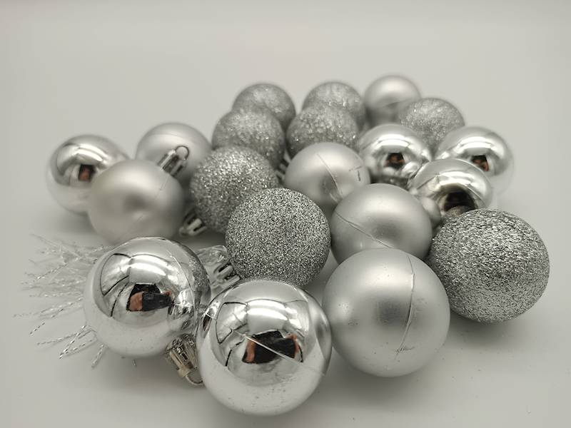 Bombka plastikowa - 4 cm (20 szt.)