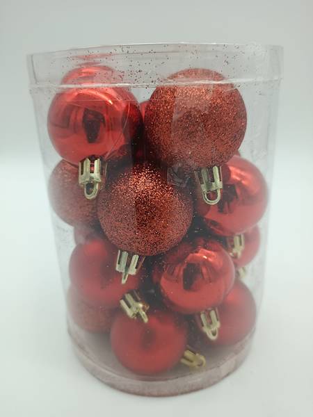 Bombka plastikowa - 4 cm (20 szt.)