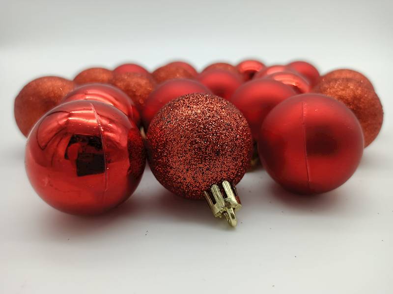Bombka plastikowa - 4 cm (20 szt.)