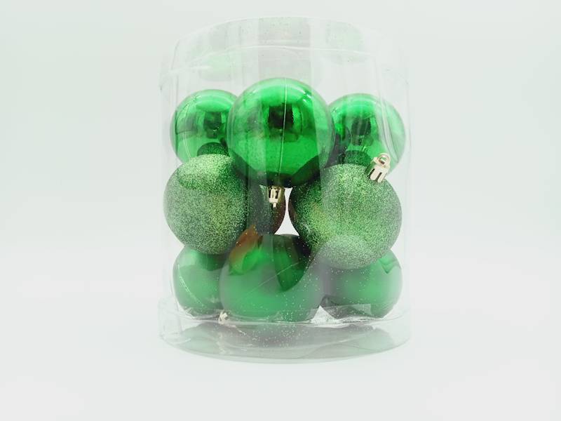 Bombka plastikowa - 6 cm (12 szt.)