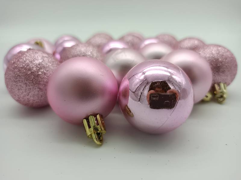 Bombka plastikowa - 4 cm (20 szt.)
