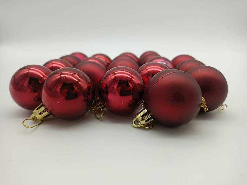 Bombka plastikowa - 4 cm (20 szt.)