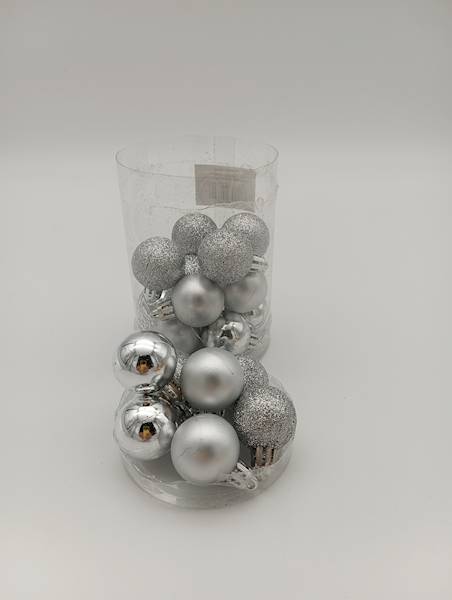 Bombka plastikowa - 3 cm (20 szt.)