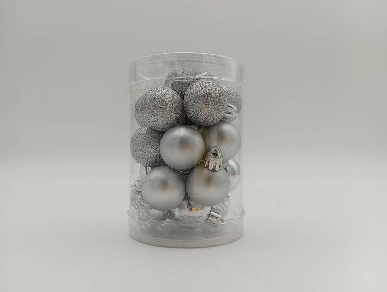 Bombka plastikowa - 3 cm (20 szt.)