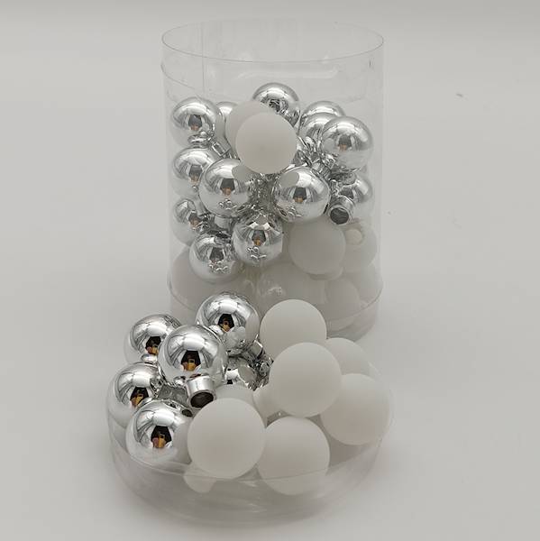 Bombka szklana, florystyczna - 2 cm (60 szt.)