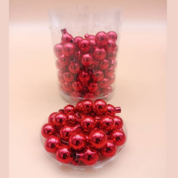Bombka szklana, florystyczna - 1,5 cm (120 szt.)