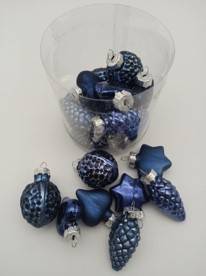 Bombka szklana mix kształtów - 3,5cm