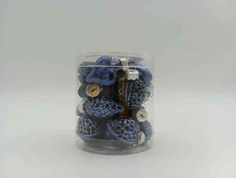 Bombka szklana mix kształtów - 3,5cm