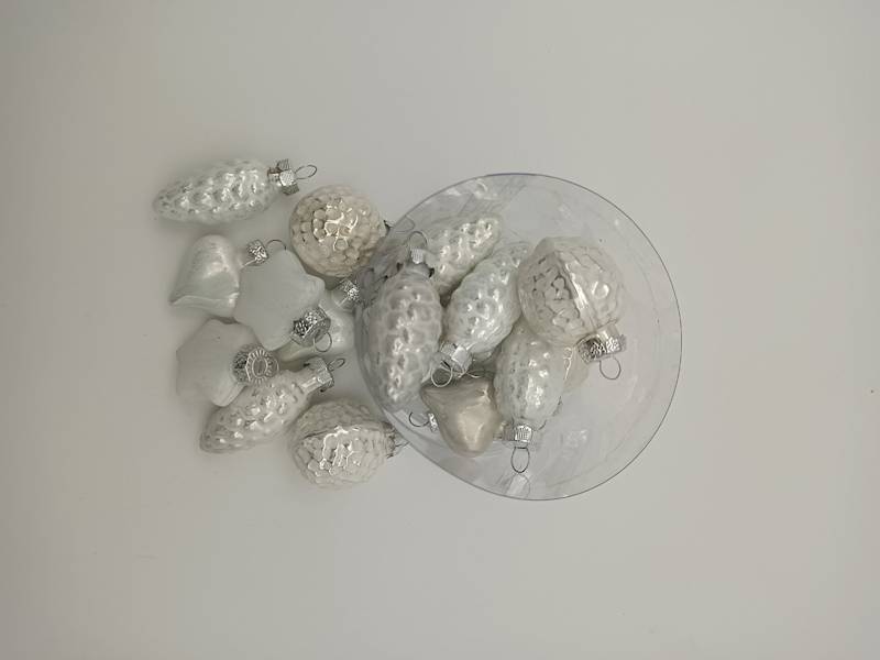 Bombka szklana mix kształtów - 3,5cm