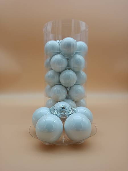 Bombka szklana, z zawieszką - 6 cm (30 szt.)