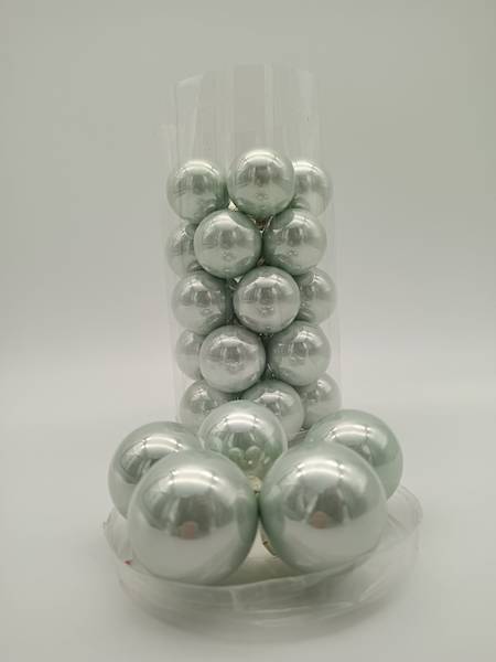 Bombka szklana, z zawieszką - 4 cm (30 szt.)