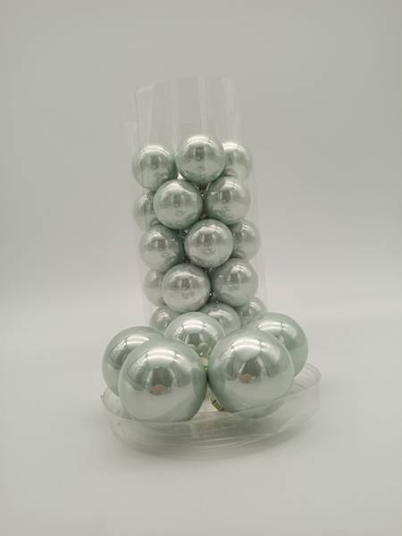 Bombka szklana, z zawieszką - 4 cm (30 szt.)