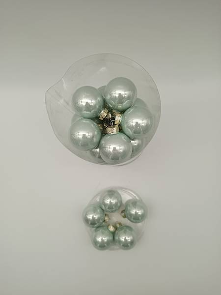 Bombka szklana, z zawieszką - 4 cm (30 szt.)