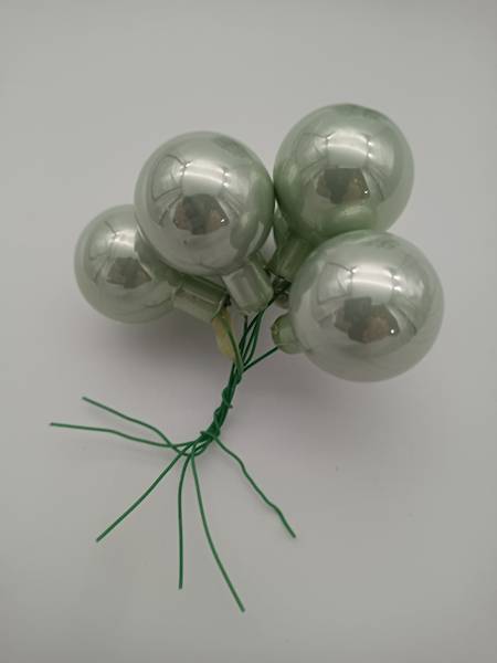 Bombka szklana, na drucie - 3 cm (72 szt.)