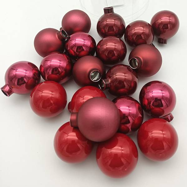 Bombka szklana, florystyczna - 4 cm (20 szt.)