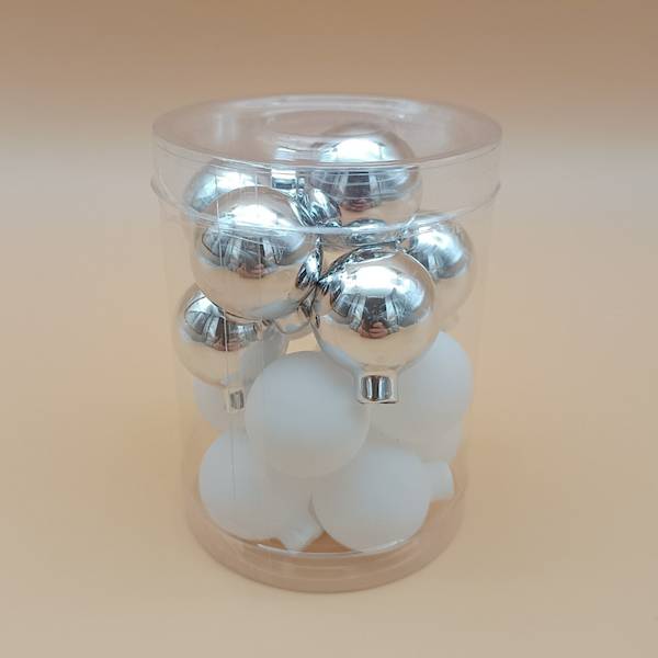 Bombka szklana, florystyczna - 3 cm (16 szt.)