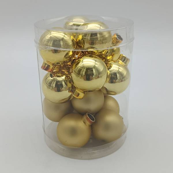 Bombka szklana - 3 cm (16 szt.)