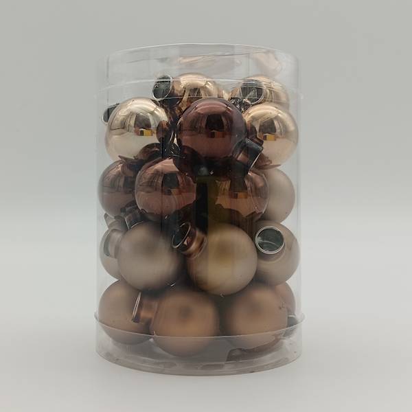 Bombka szklana, florystyczna - 2,5cm (30 szt.)