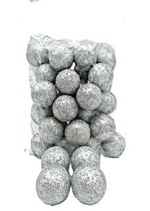 Kule styropianowe, brokatowane - 4 cm (36 szt.)