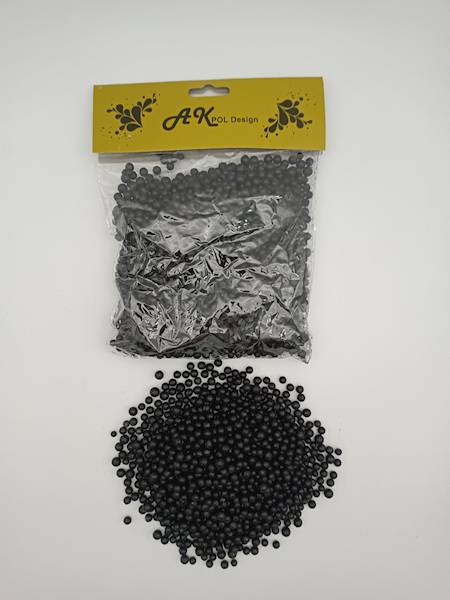 Grys styropianowy brokatowany Czarny 40 g