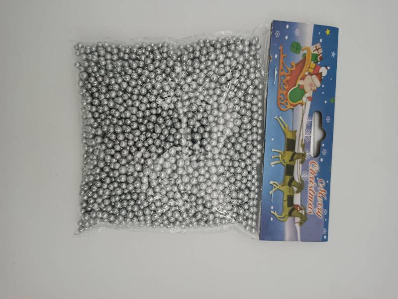 Grys styropianowy brokatowany Srebrny 40 g