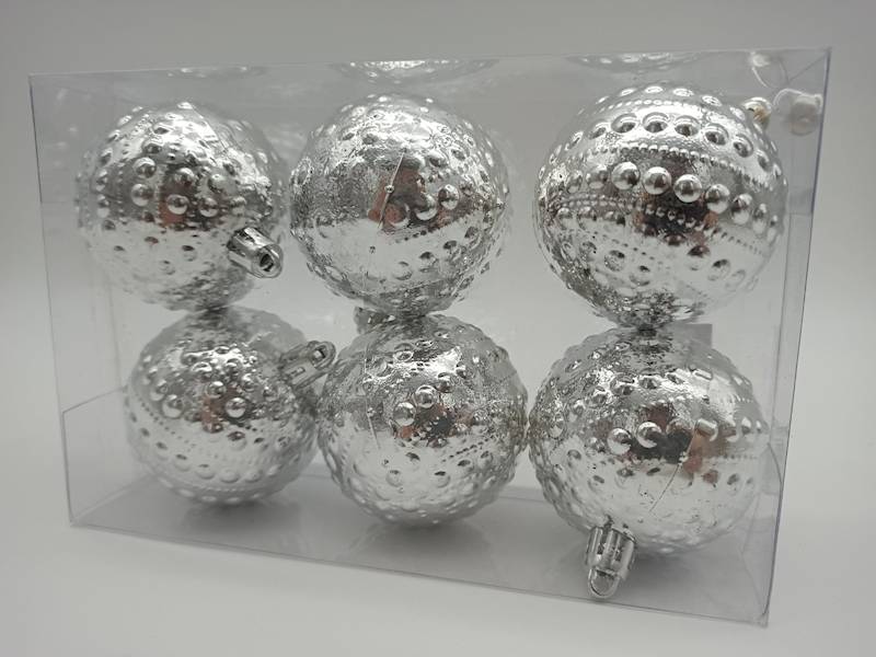 Bombka plastikowa - 6 cm (6 szt.)