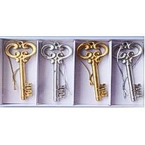 Zawieszki - klucze 8,3x3,6x0,6 cm op.4 szt.