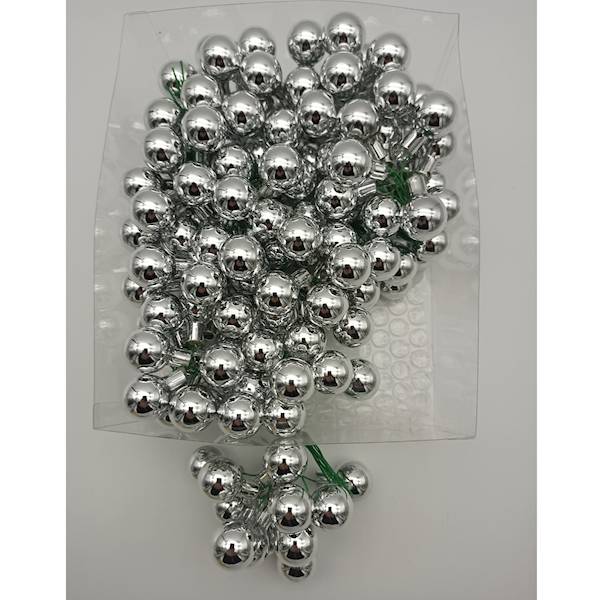 Bombka szklana, na drucie - 2 cm (144 szt.)