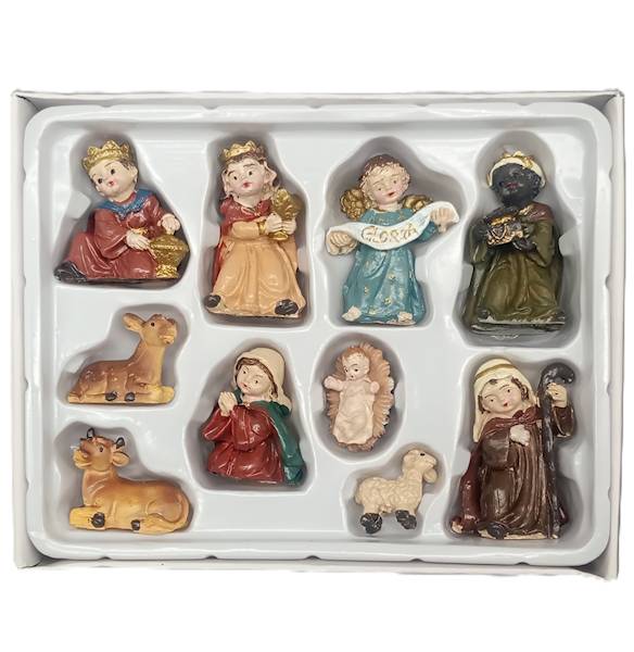 Figurki do szopki, 10 szt.