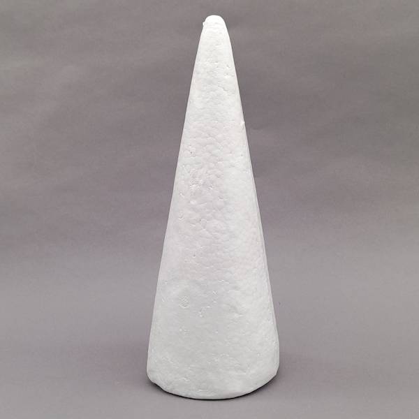 Stożek styropianowy 37 cm, luz