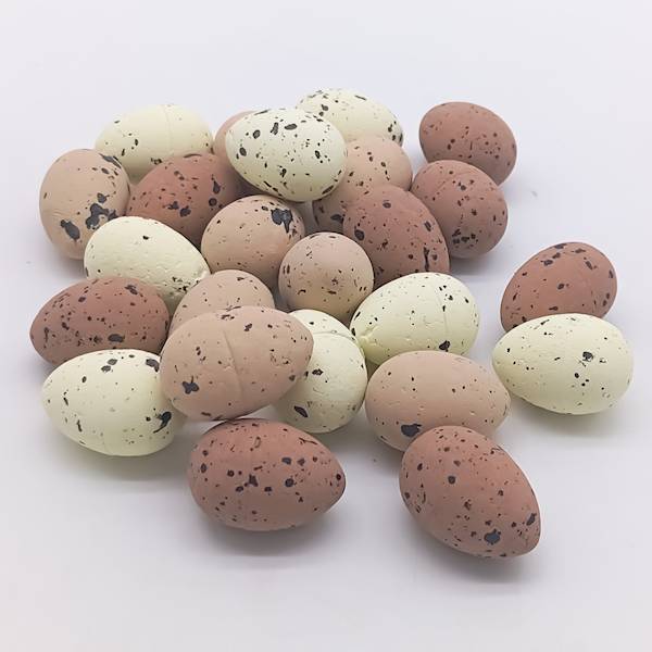 Jajka 3,5 cm, op.24 szt., mix-natura