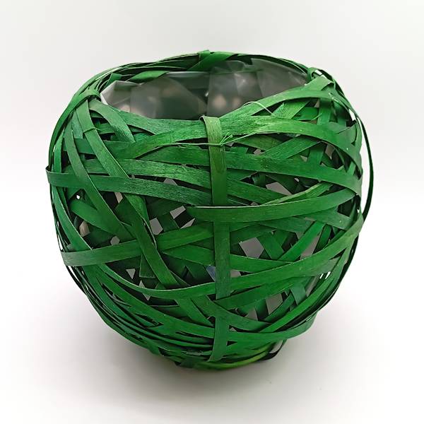 Kosz - kula, 22 cm, zielony