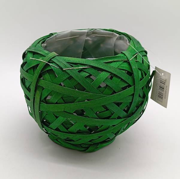 Kosz - kula, 20 cm, zielony