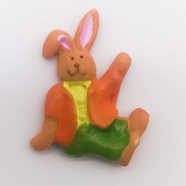 Przyklejki - zajączki, brązowe, kpl. 12 szt.