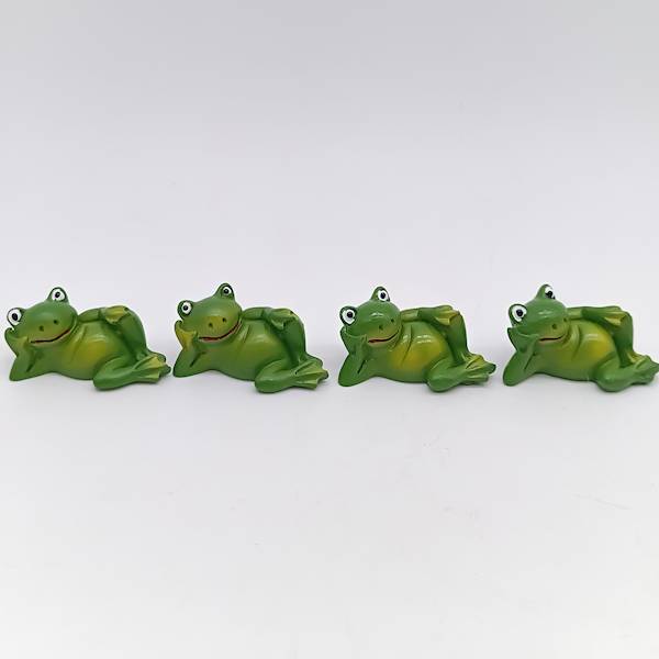 Żabki leżące 2,5 x 4,5 cm x 2,5cm, op 4 szt.